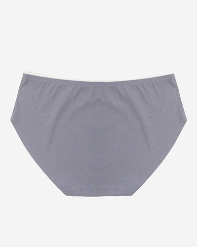 Women's dark gray seamless panties - Underwear