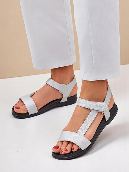 Royalfashion sieviešu sandales ar plakanu zoli Lillia