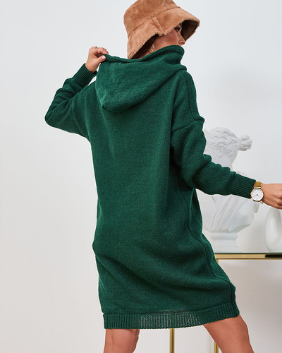 Royalfashion Dark green women's sweater dress