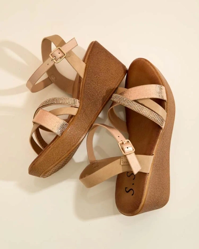 Royalfashion Sieviešu sandales ar cirkoniem Bozi