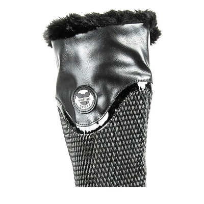 Черные сапоги на невысокой стойке Meri - Обувь