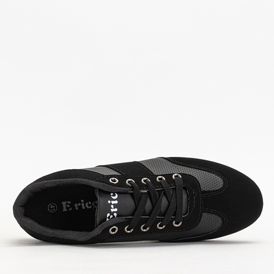 Black Men's Trizu Sports Shoes - Footwear