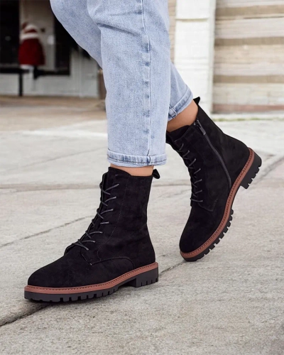 Royalfashion Women's Lace-up Ankle Boots Gosop