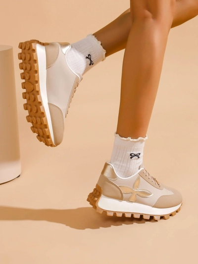 Royalfashion Sieviešu sporta sneakers uz biezākas zoles Aloqa