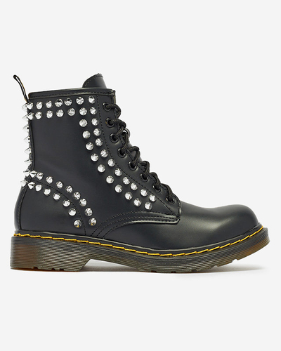 Workers women's boots with black studs Operias - Footwear