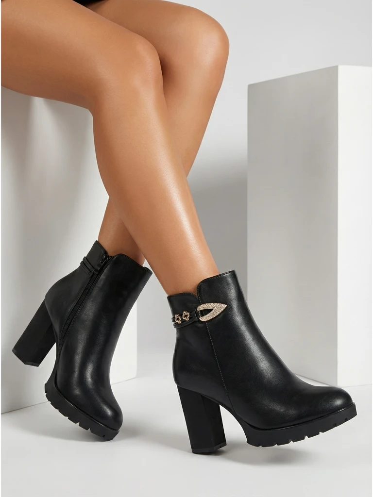 Женские ботильоны Sylvar из экокожи на каблуке