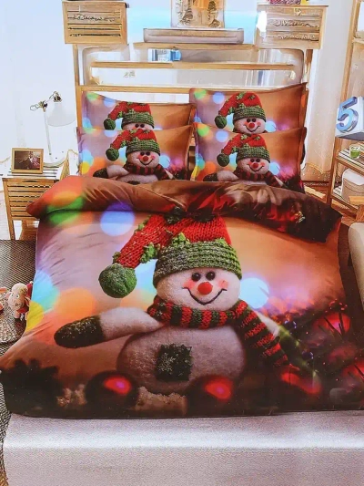 Royalfashion Ziemassvētku gultas veļas komplekts 160x200 pilns 3 daļas