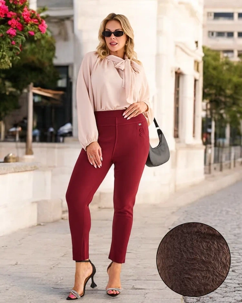 Royalfashion Sieviešu siltinātas trekinga bikses PLUS SIZE