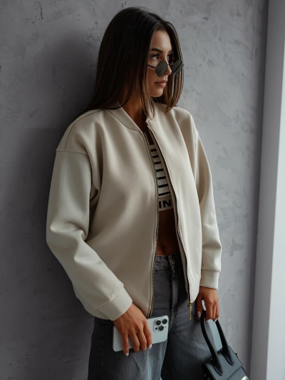 Royalfashion Джинсовая бомбер-куртка на застежке