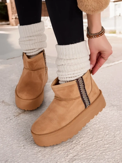 Royalfashion Short women's snow boots Haluzi
