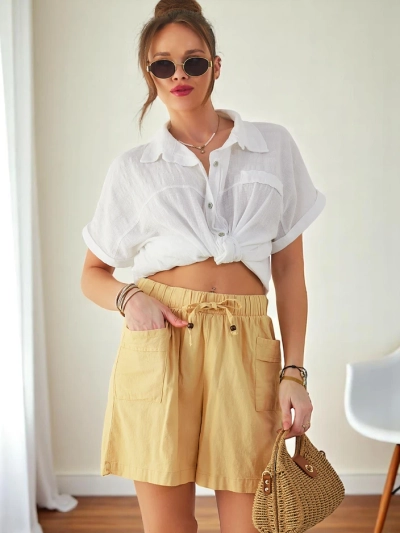 Royalfashion Женские хлопковые шорты