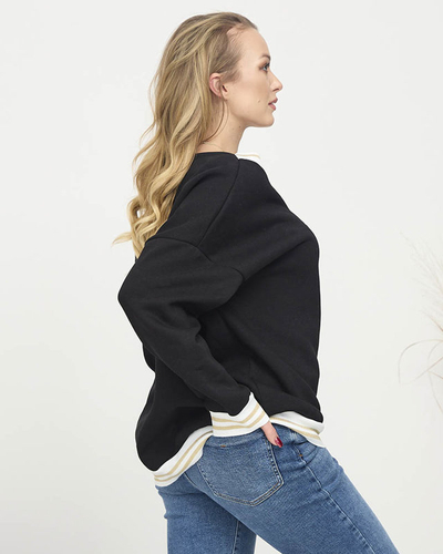 Women's insulated sweatshirt in black- Clothing