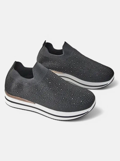 Royalfashion Women's slip-on fabric sports shoes Terrifa