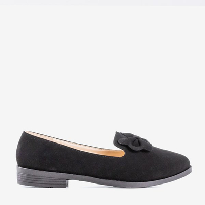 Black loafers with Flavisa bow - Footwear 1
