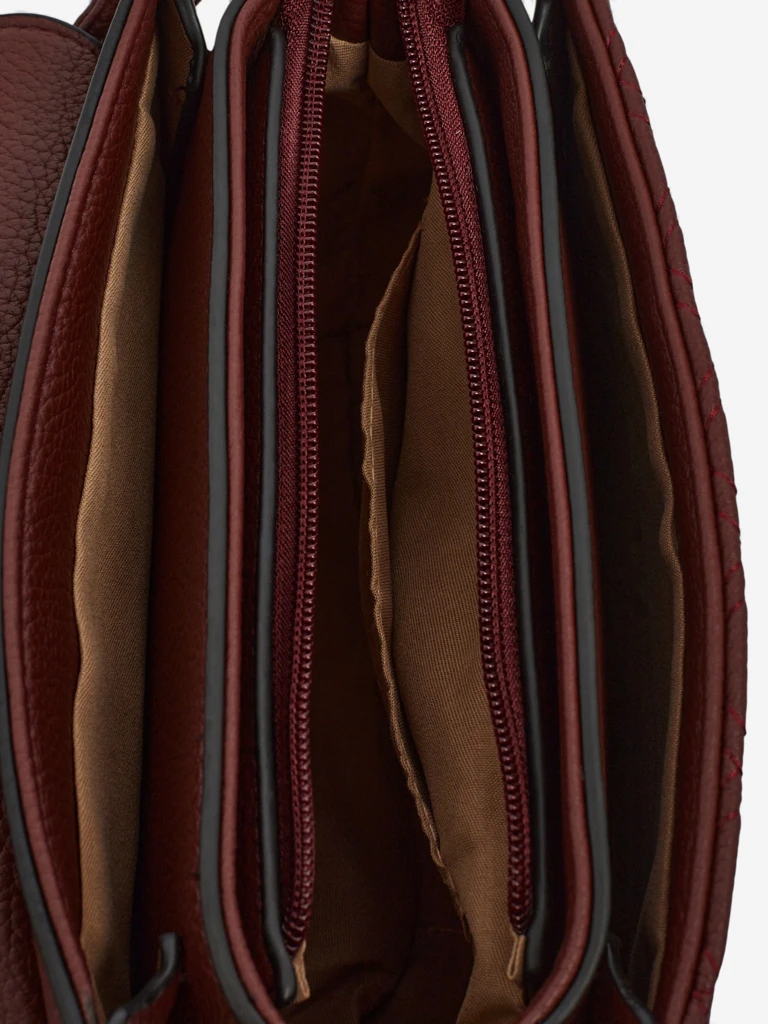 Женская Сумка Luna Бордовая Экологическая Элегантная на Каждый День