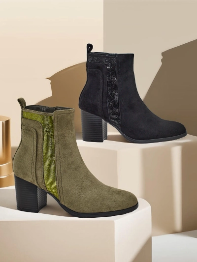 Женские ботильоны Royalfashion на высоком каблуке Venotto