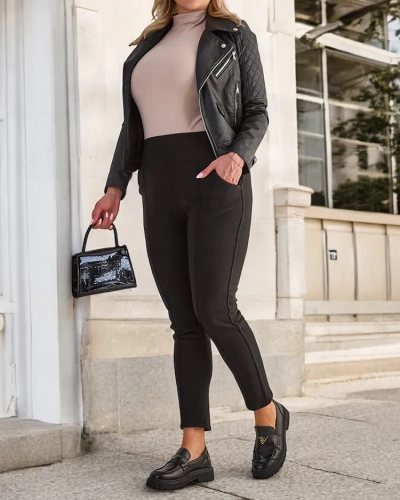 Royalfashion Утепленные женские брюки-треггинсы PLUS SIZE