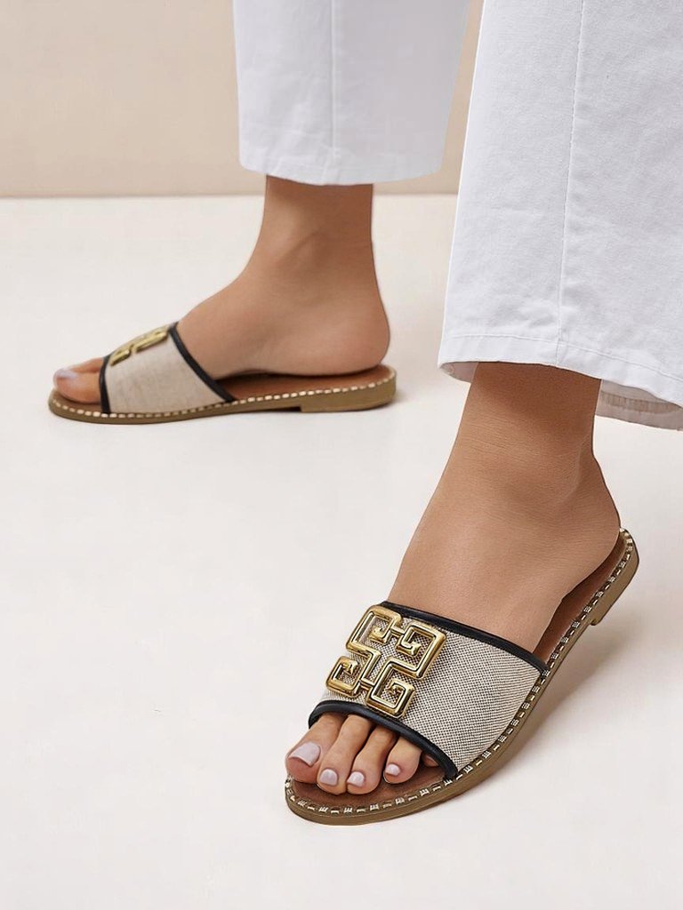 Royalfashion sieviešu čības ar plakanām zolēm Rorole