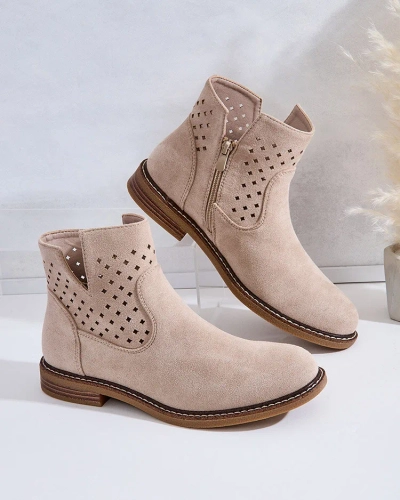 Royalfashion Light brown women's Rito boots