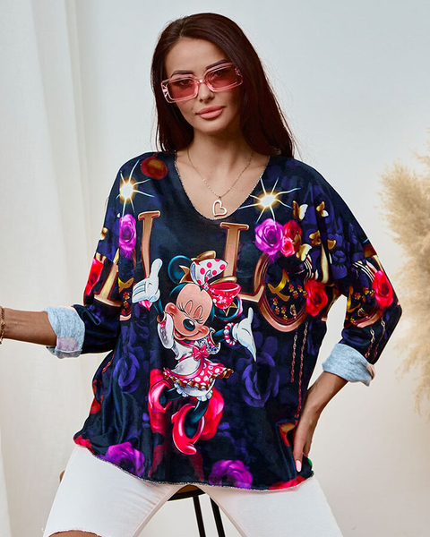 Royalfashion Sieviešu blūze ar apdruku