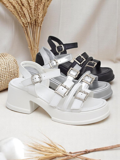 Royalfashion sieviešu vasaras sandales ar zemu papēdi Otteze