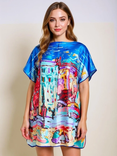 Demetria Royalfashion Pareo Dress – Multicolored, Universal, Knee-Length
