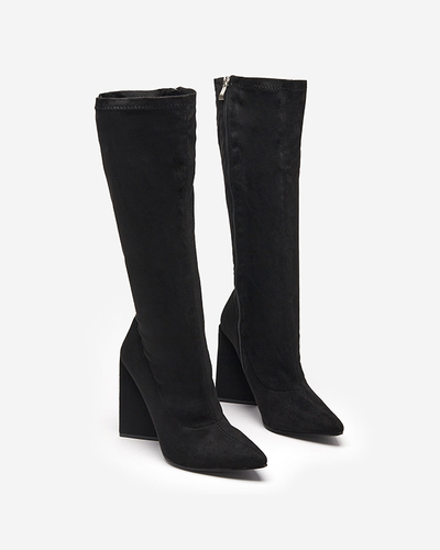 Black boots on the post Asfori- Buty