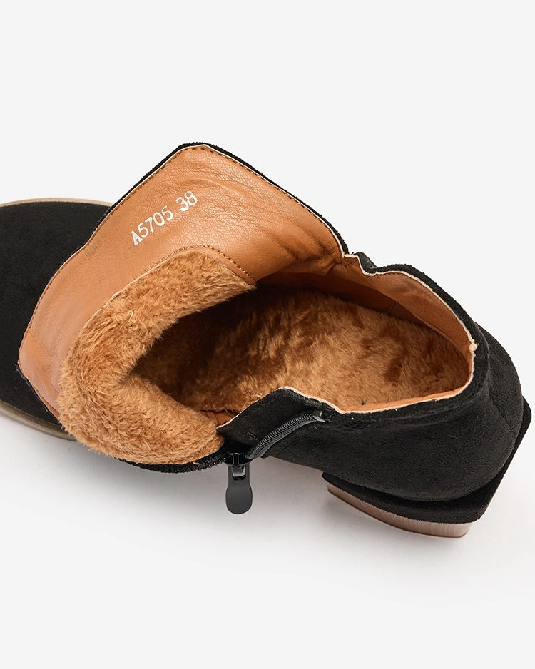 Royalfashion Black Lemere Ботинки на квадратном каблуке