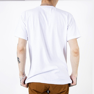 White cotton print men's t-shirt - Clothing