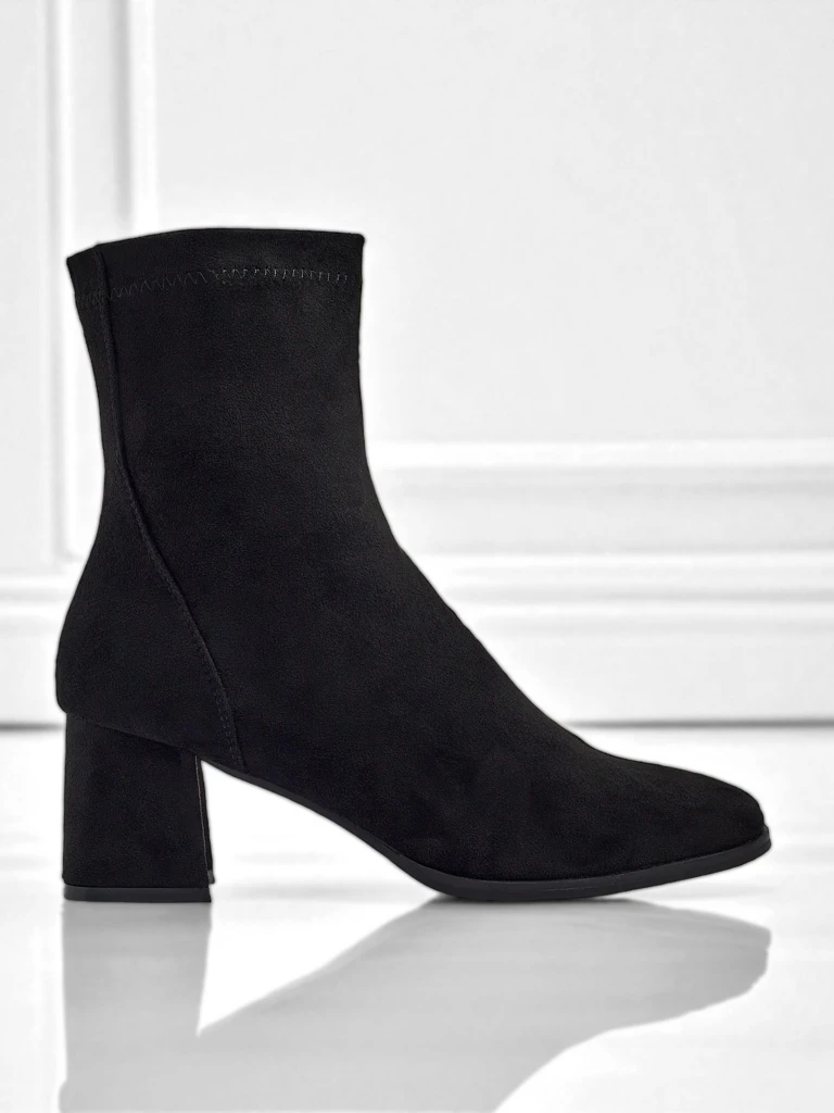 Women's Evron Faux Suede Block Heel Ankle Boots