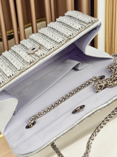 Royalfashion Kopertowa torebka damska ze cyrkoniami Elira Dusk