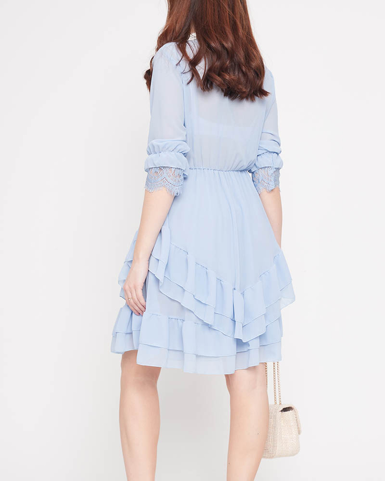 Light blue ladies mini dress - Clothing
