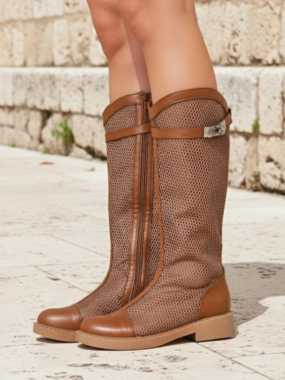 Royalfashion High perforated women's ankle boots Ovittole