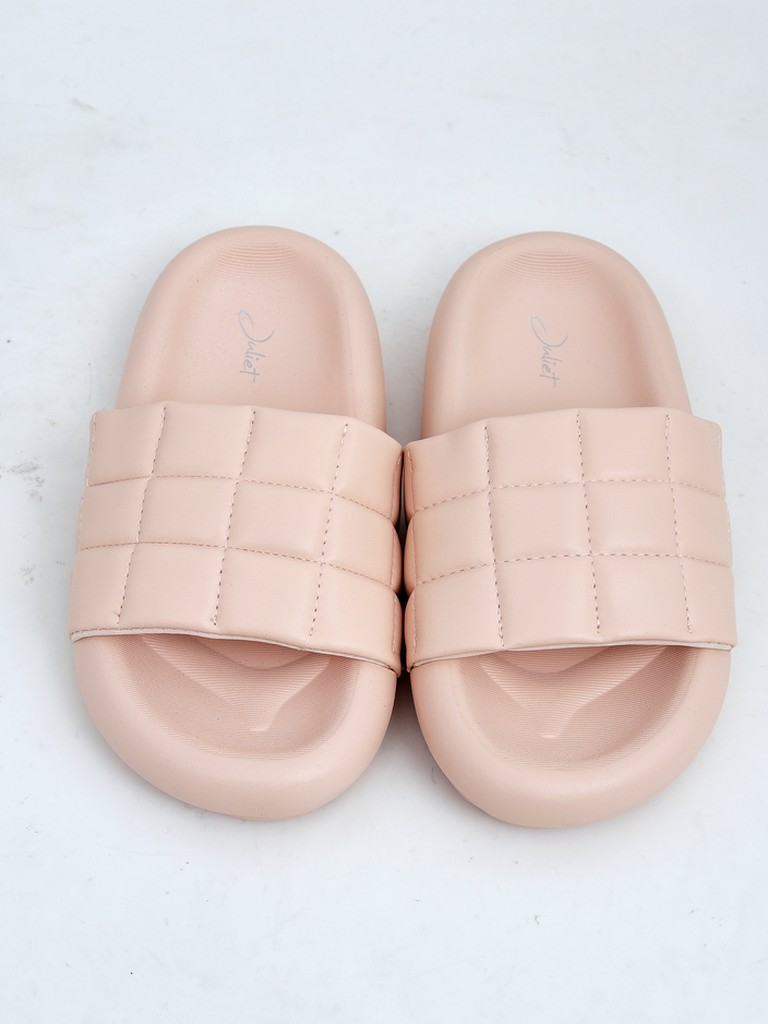 Royalfashion Sieviešu iešļūcenes uz plakanas zoles Quilt Walk