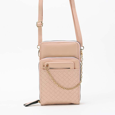 Light pink women's mini purse-wallet - Accessories
