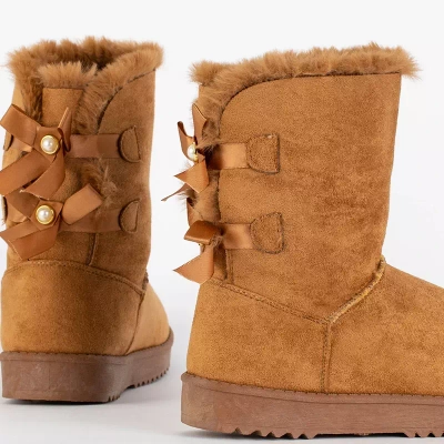 OUTLET Women's camel snow boots Izzuni- Footwear
