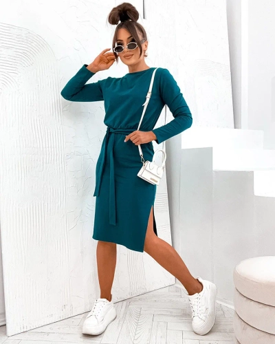 Royalfashion Sieviešu kokvilnas kleita līdz ceļgaliem