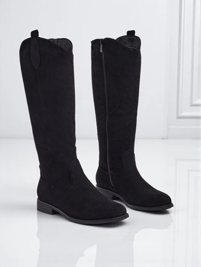 Women's Eco-Suede Heeled Boots Zamerre