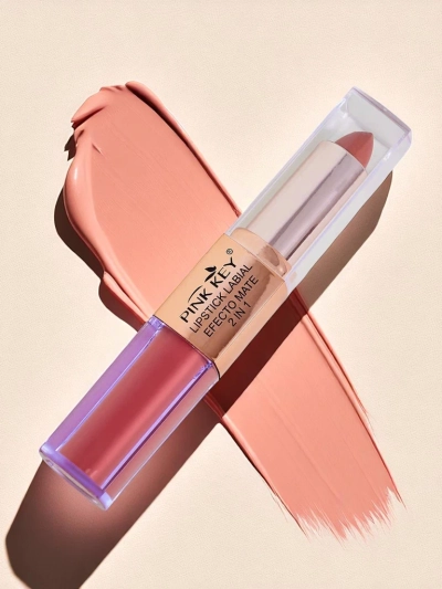 Matēta lūpu krāsa zīmulī un šķidrā formā 2-vienā Cherry Mocha