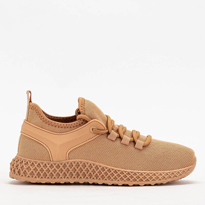 OUTLET Women's sports shoes in camel color Modika - Footwear