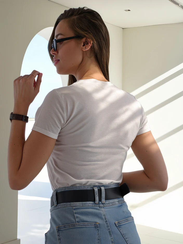 Royalfashion Women's Cotton T-shirt with Kittens