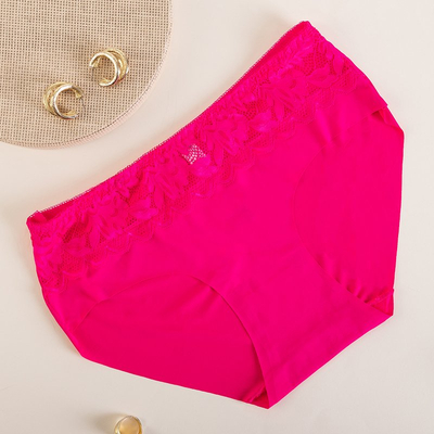 Pink seamless panties for women PLUS SIZE - Underwear