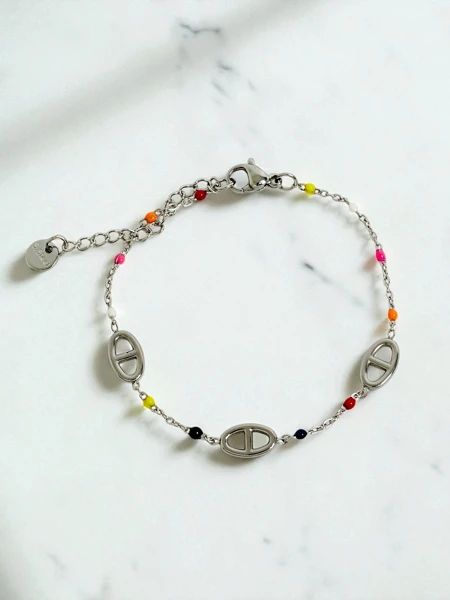 Позолоченный браслет Callisto Aurea с бусинами