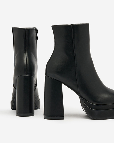 Royalfashion Black women's Atotona high stiletto boots