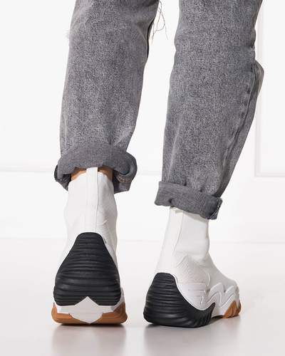 White Women's Tenera Platform High Trainers - Footwear