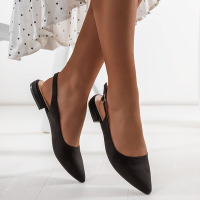 Black women's flat sandals Amaret - Footwear