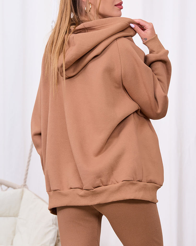 Женский комплект из трех предметов Royalfashion Camel