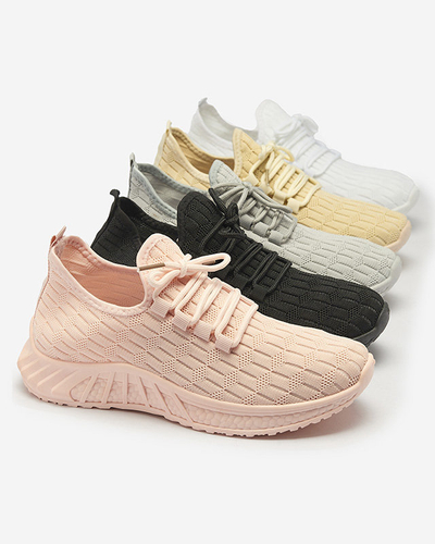 Бежевые женские спортивные туфли из ткани Orycys- Footwear