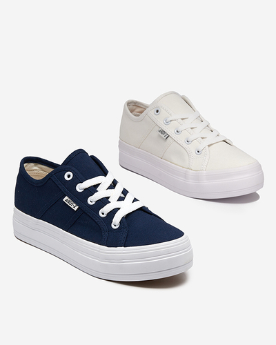 OUTLET Women's sneakers, ecru color, Colanti. Footwear