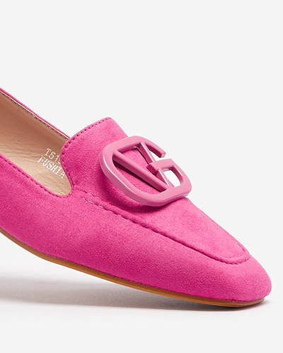 OUTLET Fuchsia women's moccasins Jeterika - Footwear